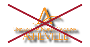 University of North Carolina Asheville logo, don't add special effects